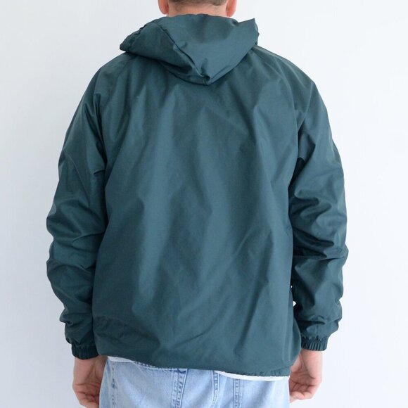 VTG Charles River Apparel Frat House Collegiate Green Pullover Nylon Jacket M - Picture 3 of 11